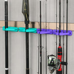 Supporto per canne da pesca in silicone da parete, senza bisogno di forare.