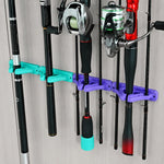 Supporto per canne da pesca in silicone da parete, senza bisogno di forare.