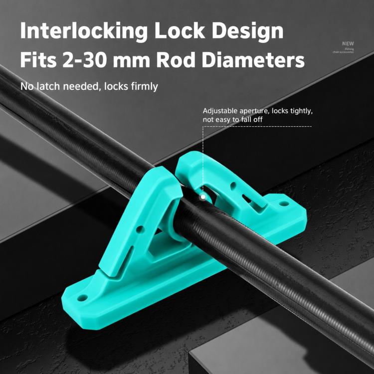 Supporto per canne da pesca in silicone da parete, senza bisogno di forare.