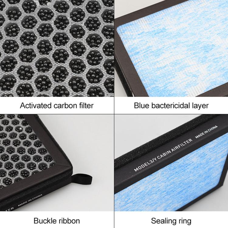 Filtro a carboni attivi integrato per climatizzatore auto Tesla Model 3 / Y, Filter Element