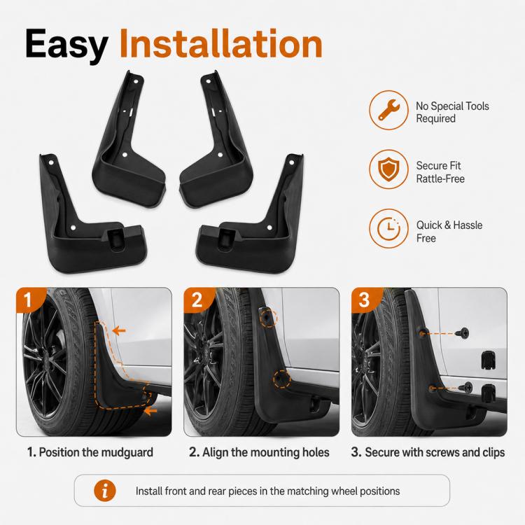 Set di 4 parafanghi per auto, For Changan UNI-V 2024