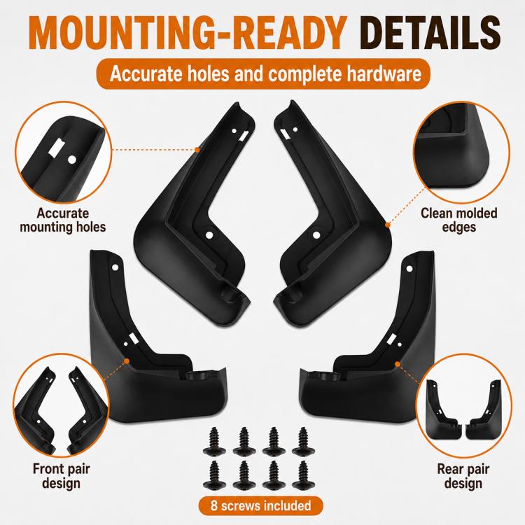 Set di 4 parafanghi per auto, For Changan NEVO Q05 2026