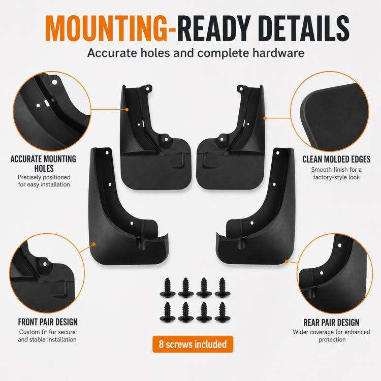 Set di 4 parafanghi per auto, For Changan Deepal G318 2025