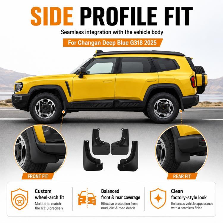 Set di 4 parafanghi per auto, For Changan Deepal G318 2025