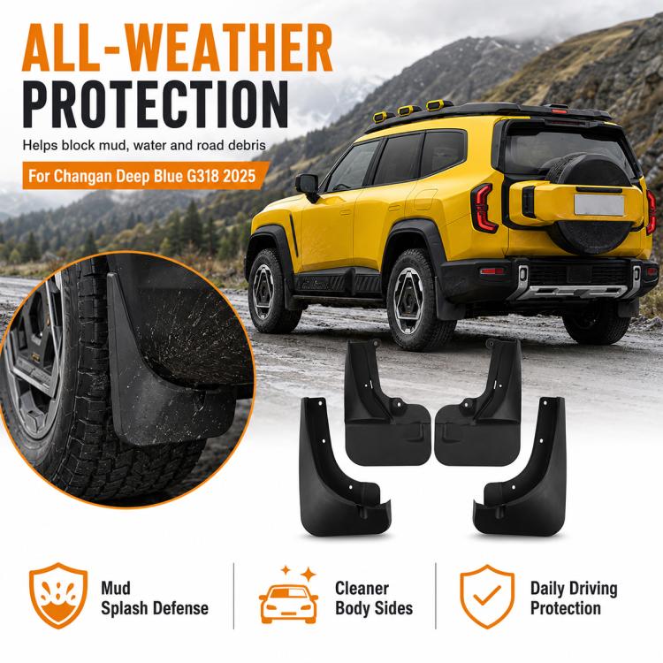 Set di 4 parafanghi per auto, For Changan Deepal G318 2025