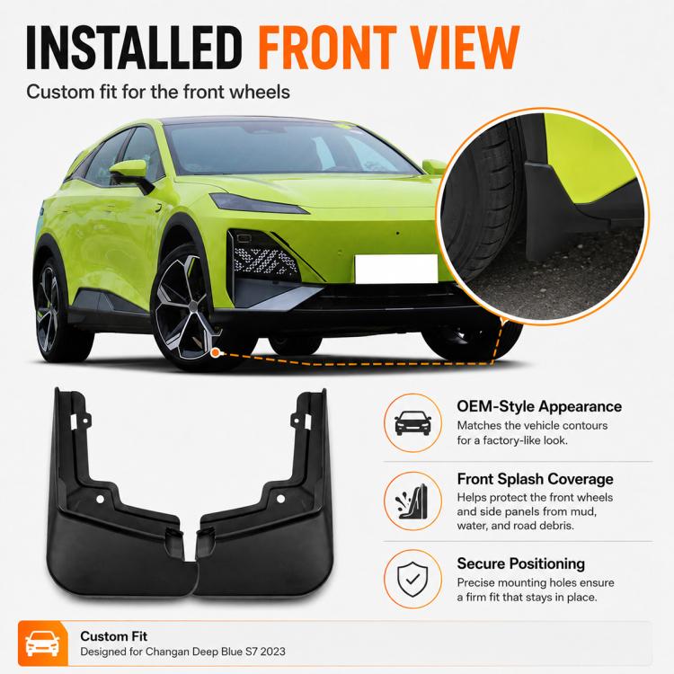Set di 4 parafanghi per auto, For Changan Deepal S7 2023