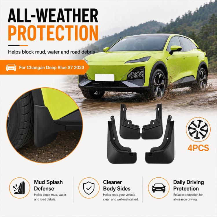 Set di 4 parafanghi per auto, For Changan Deepal S7 2023