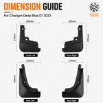 Set di 4 parafanghi per auto, For Changan Deepal S7 2023