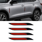 Adesivo per la decorazione dell'auto con presa d'aria sul cofano e sul parafango., 4 PCS / Set