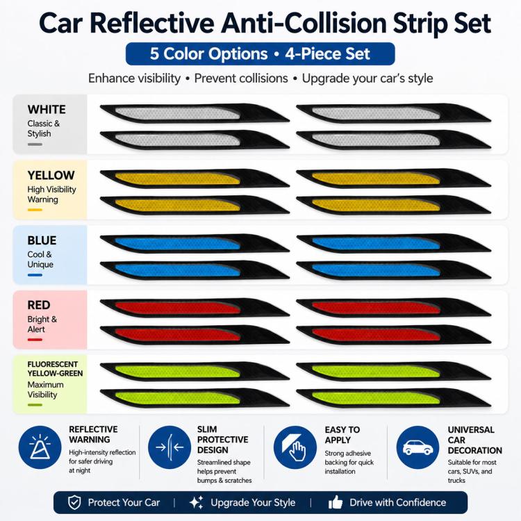 Adesivo per la decorazione dell'auto con presa d'aria sul cofano e sul parafango., 4 PCS / Set
