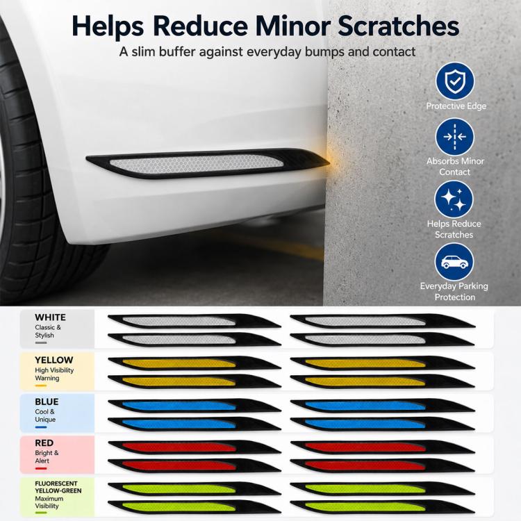 Adesivo per la decorazione dell'auto con presa d'aria sul cofano e sul parafango., 4 PCS / Set