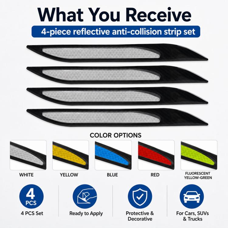 Adesivo per la decorazione dell'auto con presa d'aria sul cofano e sul parafango., 4 PCS / Set