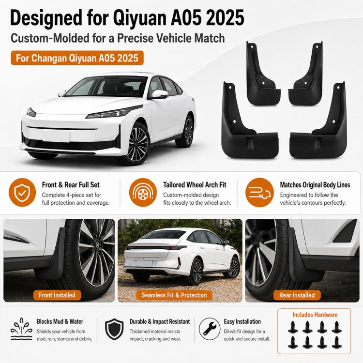 Set di 4 parafanghi per auto, For Changan NEVO A05 2025