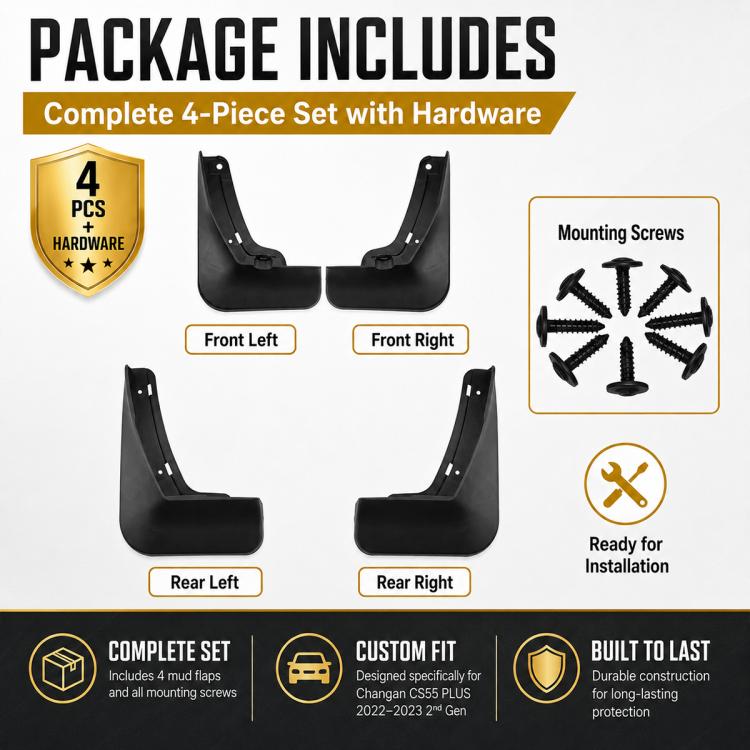 Set di 4 parafanghi per auto, For Changan CS55 PLUS 2022-2023