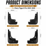Set di 4 parafanghi per auto, For Chery Tiggo 8 Pro 2022-2025