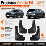 Set di 4 parafanghi per auto, For Chery Jaecoo 7 2023-2025