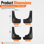 Set di 4 parafanghi per auto, For Chery Jaecoo 7 2023-2025