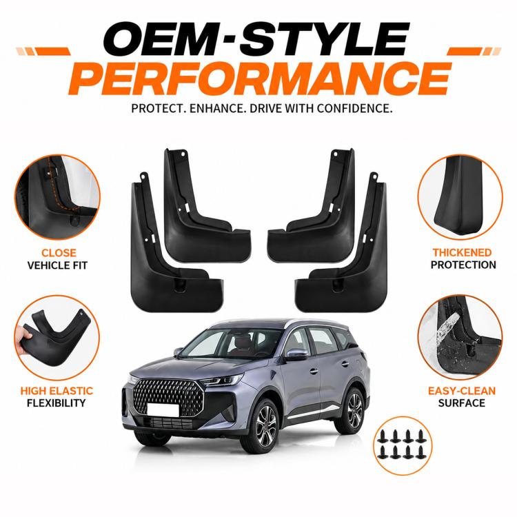 Set di 4 parafanghi per auto, For Chery Tiggo 7L PLUS 2025