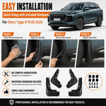 Set di 4 parafanghi per auto, For Chery Tiggo 8 PLUS 2025