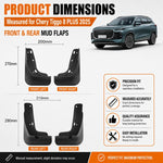 Set di 4 parafanghi per auto, For Chery Tiggo 8 PLUS 2025