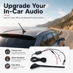 Amplificatore di segnale FM per antenna autoradio, compatibile con Volkswagen, Toyota e Honda., 88-108MHz 600 Modulator Version, 76-230MHz B Version, 88-230MHz C Version, 88-108MHz D Version, 76-230MHz E Version