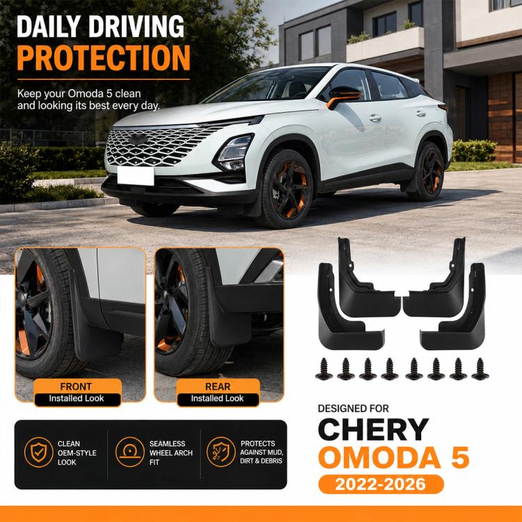 Set di 4 parafanghi per auto, For Chery Omoda 5 2022-2026