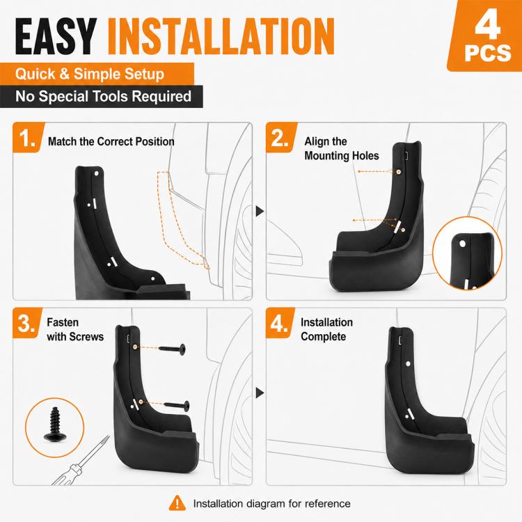 Set di 4 parafanghi per auto, For Chery Tiggo 9X 2026