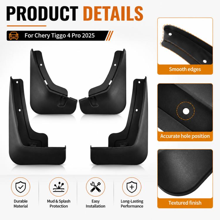 Set di 4 parafanghi per auto, For Chery Tiggo 4 Pro 2025