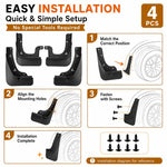 Set di 4 parafanghi per auto, For Chery Tiggo 8L / Fulwin T9 2024