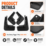 Set di 4 parafanghi per auto, For Chery Tiggo 7 Pro 2020-2023