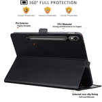 Custodia per tablet in ecopelle da tasca frontale, ideale per il lavoro., For Galaxy Tab S9 / S8 / S7, For Galaxy Tab S9+ / S8+ / S7+ / S7 FE
