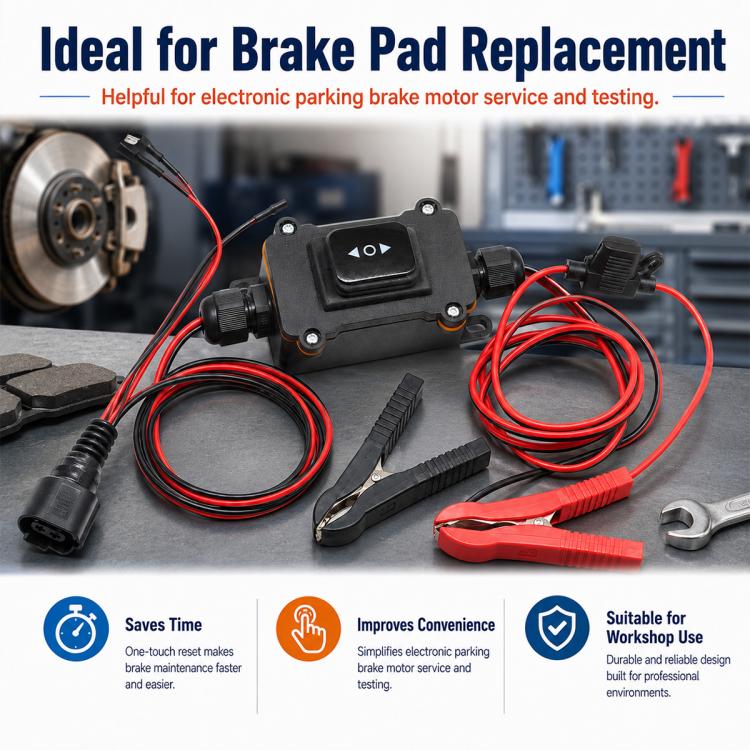 Strumento di sostituzione per la regolazione delle pastiglie dei freni del tester auto, Brake Pads Return Replacement Tool