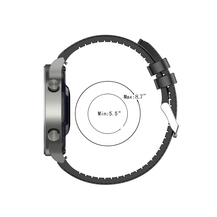 Cinturino di ricambio in pelle di silicone da 22 mm per Huawei Watch GT 2 Pro, For Huawei Watch GT 2 Pro