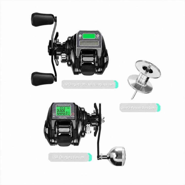 Mulinello da casting con display digitale, contatore di lenza, freno magnetico e allarme di clic della frizione., Single-Handle Left Hand, Single-Handle Right Hand, Dual-Handle Left Hand, Dual-Handle Right Hand