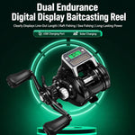 Mulinello da casting con display digitale, contatore di lenza, freno magnetico e allarme di clic della frizione., Single-Handle Left Hand, Single-Handle Right Hand, Dual-Handle Left Hand, Dual-Handle Right Hand