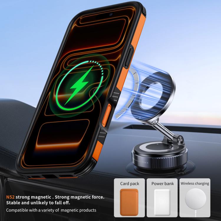 Custodia per telefono con supporto magnetico girevole a 360°, For iPhone 17 Pro Max, For iPhone 17 Pro, For iPhone 17