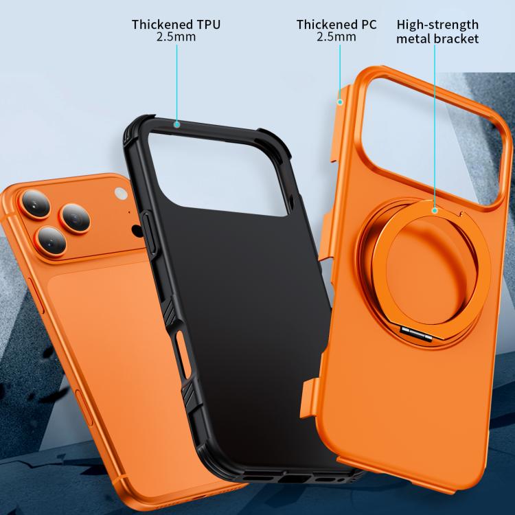 Custodia per telefono con supporto magnetico girevole a 360°, For iPhone 17 Pro Max, For iPhone 17 Pro, For iPhone 17