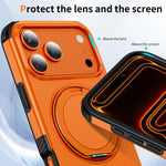 Custodia per telefono con supporto magnetico girevole a 360°, For iPhone 17 Pro Max, For iPhone 17 Pro, For iPhone 17