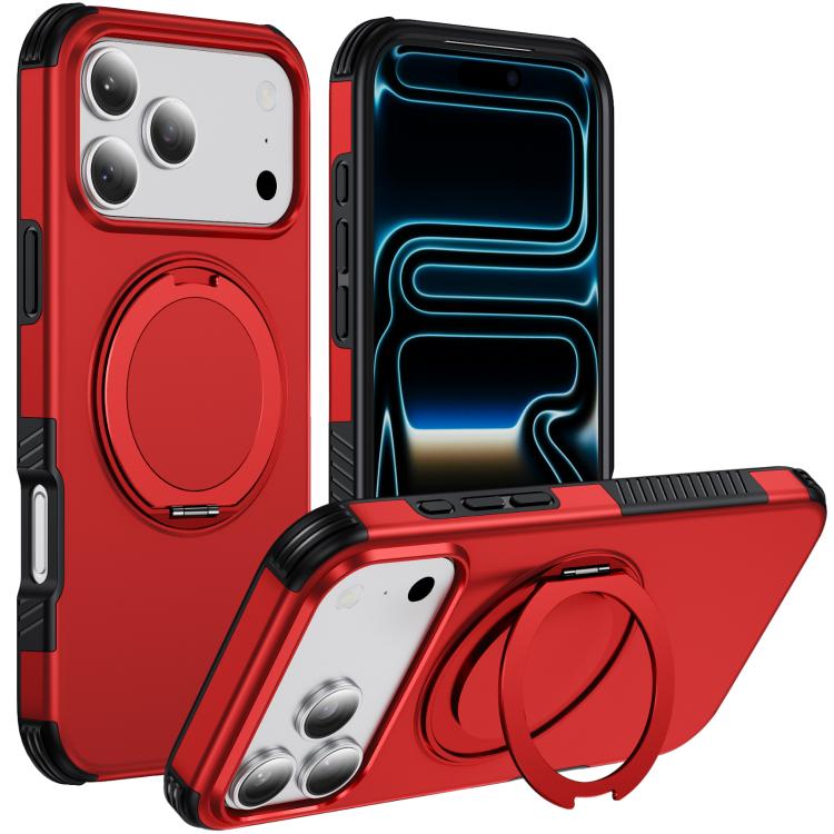 Custodia per telefono con supporto magnetico girevole a 360°, For iPhone 17 Pro Max, For iPhone 17 Pro, For iPhone 17