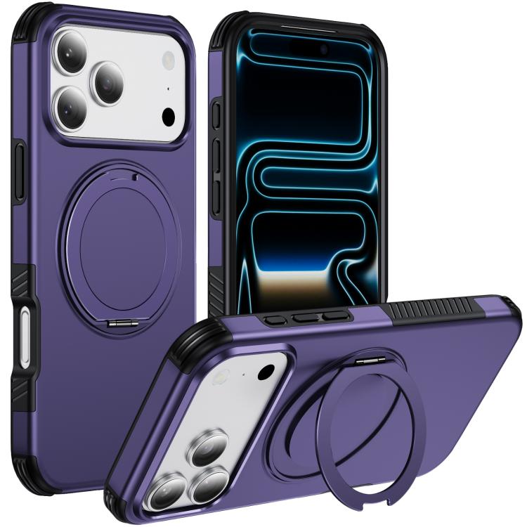 Custodia per telefono con supporto magnetico girevole a 360°, For iPhone 18 Pro, For iPhone 18 Pro Max, For iPhone 17e / 16e