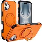 Custodia per telefono con supporto magnetico girevole a 360°, For iPhone 16 Pro Max, For iPhone 16 Pro, For iPhone 16 Plus