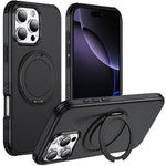 Custodia per telefono con supporto magnetico girevole a 360°, For iPhone 16 Pro Max, For iPhone 16 Pro, For iPhone 16 Plus