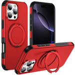 Custodia per telefono con supporto magnetico girevole a 360°, For iPhone 16 Pro Max, For iPhone 16 Pro, For iPhone 16 Plus