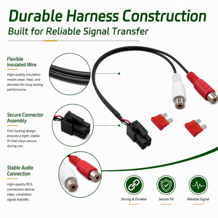 Cavo di connessione per ingresso dati audio per auto compatibile con la serie Punch P300, Data Input Connection Cable