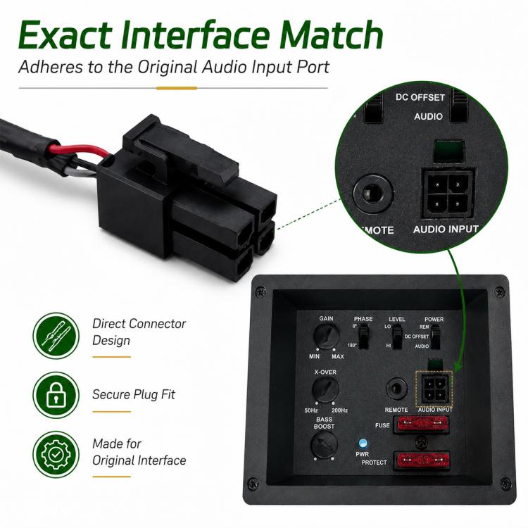 Cavo di connessione per ingresso dati audio per auto compatibile con la serie Punch P300, Data Input Connection Cable