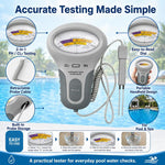 Tester portatile 2 in 1 per la qualità dell'acqua della piscina e il pH, 2 in 1