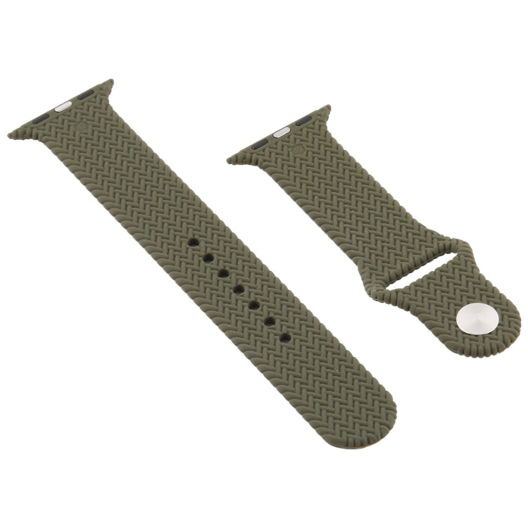 Cinturino in silicone intrecciato per Apple Watch 38-41mm