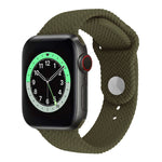 Cinturino in silicone intrecciato per Apple Watch 38-41mm