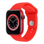 Cinturino in silicone intrecciato per Apple Watch 38-41mm