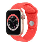 Cinturino in silicone intrecciato per Apple Watch 38-41mm